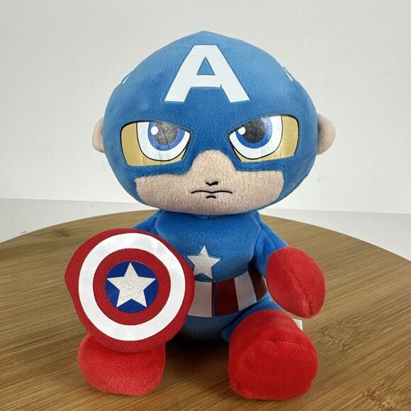 TY Beanie Baby Marvel Comics - Captain America Plush - Stuffed‎ Toy - Picture 1 of 9